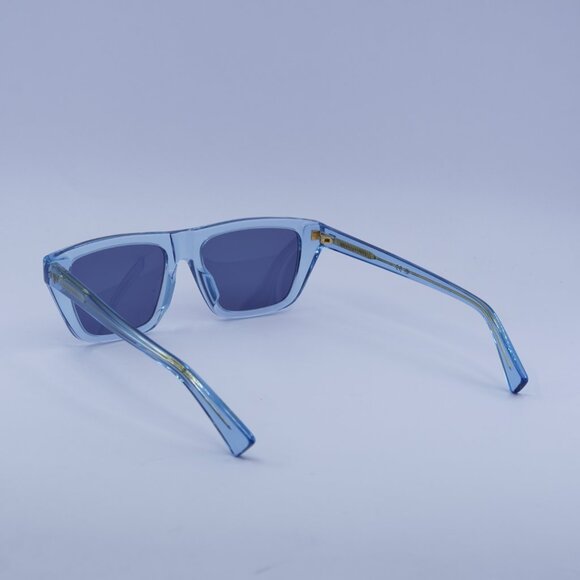Bottega Veneta BV1291S 003 Sunglasses Blue Rectangle Frame, Blue Lenses main image 4